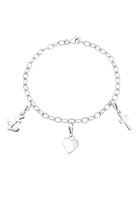 Elli Dames Anker Kruis Hart Hanger Symbool in 925 Sterling Zilver Zilver