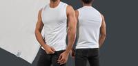 Tanktop modieus snitvorm wit - Long Life Soft 