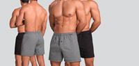 Schiesser Woven Boxershort 2-Pack 446-Blauw/Zwart (914)