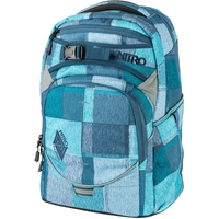 NITRO Schulrucksack Superhero Zebra Ice