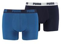 Puma - Basic Boxer 2P - Boxershort Blauw
