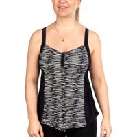 Trofe Graphic Capri Tankini 