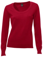 Pullover met ronde hals in rood van Linea Tesini