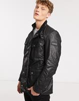 barbourinternational Barbour International - Slim-fit gewaxt jack in zwart