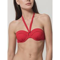 Bikini Luna Bandeau zwempak topje Blue Sense Splendida rood