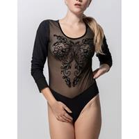 Body's Luna Rompertje met lange mouwen Grace zwart Splendida