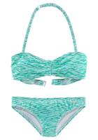 Venice Beach Bandeau-Bikini in Melange-Optik