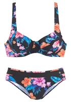 Lascana Beugelbikini met brede bandjes en print