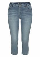 Arizona Capri jeans Ultra Stretch extra-strakke snit, modieuze beenafsluiting met split