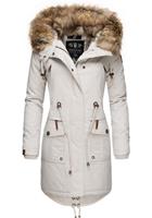 Wintermantel »Rosinchen« stylischer Damen Winter Baumwollparka mit Kunstfell