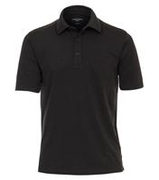 Casa Moda Herren Polo-Shirt uni, Grauschwarz