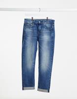 Kate - Boyfriend jeans met donkerblauwe wassing