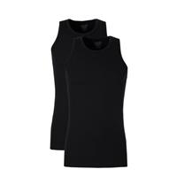 Claesens Men Rib Singlet Black Two Pack ( CL 1333)