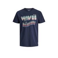 Jack & Jones - JORAIDENS TEE SS CREW NECK - S - Navy Blazer