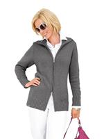 Casual Looks Strickjacke in trageangenehmem Materialmix