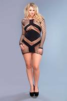 legavenue Mini jurk met lange mouwen dames Leg Avenue