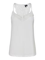 Vero Moda Kanten Mouwloze Top Dames White