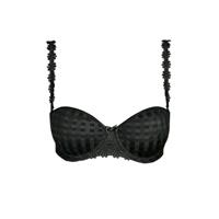 voorgevormde strapless beugelbh Avero Mousse zwart