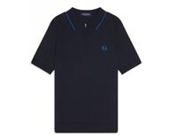 Fred Perry - Zip Neck Knitted Shirt - Polo met Ritssluiting