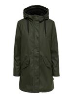 Long Rain Jacket Dames Green