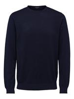 Selected Pima Katoen Sweater Heren Blauw