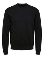 SELECTED HOMME fijngebreide coltrui SLHBERG black