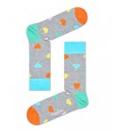 Happy Socks Heart Sokken, Pastel Grijs
