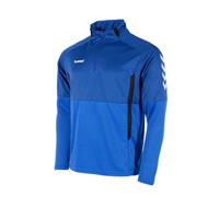 Hummel Junior sportsweater Authentic 1/4 Zip kobaltblauw/zwart