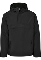 Brandit Jacke FLEECE PULL OVER WINDBREAKER BD3001 Black