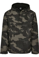 Brandit Jacke FLEECE PULL OVER WINDBREAKER BD3001 Darkcamo