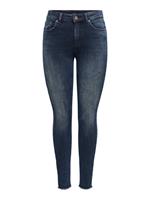 Only Onlblush life mid sk ank raw rea409 blue denim