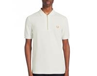 Fred Perry - Zip Neck Polo Shirt - Polo Shirt Wit