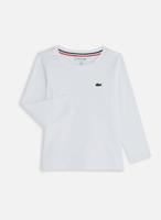 Lacoste Jungen Rundhals Jersey T-Shirt - Weiß 