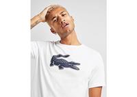 Men's Lacoste SPORT 3D Print Crocodile Jersey T-Shirt in White Navy