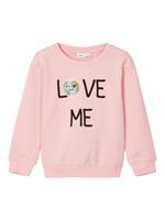 name it Girls Sweatshirt NMFLAPLANET Coral Blush