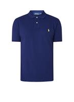 POLO Ralph Lauren, Herren Poloshirt Custom Slim Fit Kurzarm in dunkelblau, Shirts fÃ¼r Herren