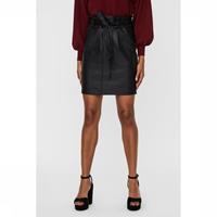 Vero Moda Imitatieleren rok VMEVA HR PAPERBAG SHORT COATED SKT