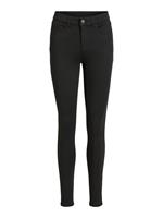 Vila High-waist Skinny Jeans Dames Zwart