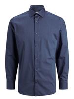 Jack & jones Twill Geweven Overhemd Heren Blauw