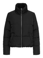 Short Puffer Jacket Dames Zwart