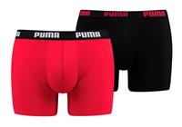 Puma 2-paar basis boxershorts red black