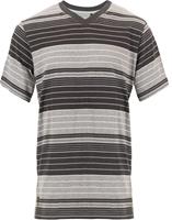 Pastunette Heren pyjamashirt gestreept grijs