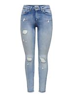 Only Onlblush Life Mid Rw Ak Dt Skinny Jeans Dames Blauw