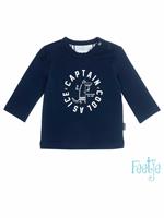 Shirt Lange Mouw  - Donkerblauw - Katoen/elasthan