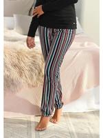 s.Oliver RED LABEL Beachwear Pyjamabroek met motief all-over en contrastkleurige koord