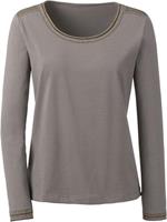 Shirt in taupe van heine