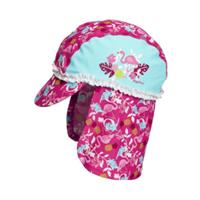Playshoes Mütze Flamingo mit UV-Schutz 50+ türkis Gr. 49 Mädchen Kinder