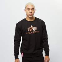 alphaindustries Alpha Industries Männer Pullover Basic Foil Print in schwarz