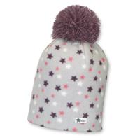 Sterntaler Beanie Microfleece Sterren aubergine