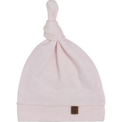 Baby's Only Knoopmutsje Melange - Classic Roze - 0-3 mnd - 100% ecologisch katoen